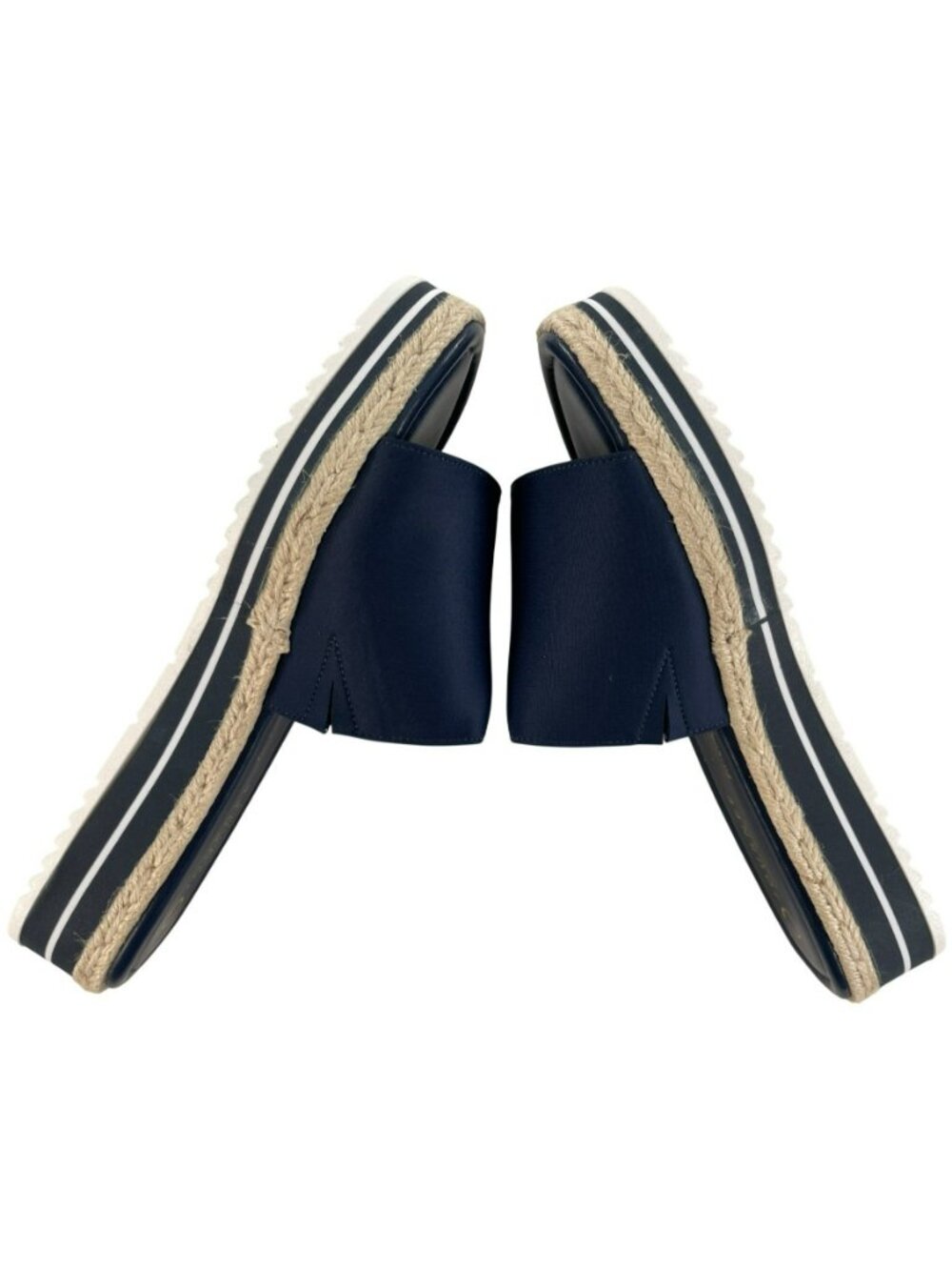 Journee Rosey Navy Open-Toe Espadrille Slide Comfy Sandals Women's Size 12M NEW - Picture 4 of 11